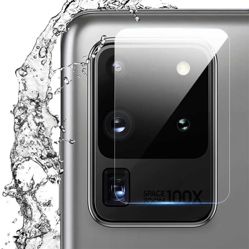 Samsung Galaxy S20 Ultra Kamera Lens Koruyucu Cam Filmi Tam Kaplama Tasarım (z-kamera-camı) Renksiz
