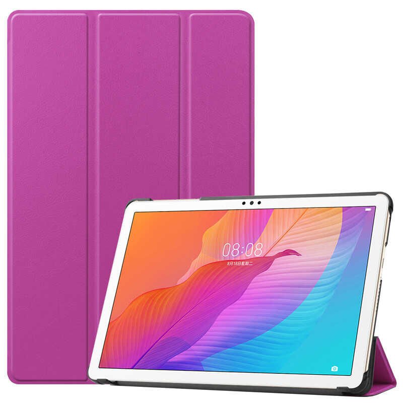 Honor X8 Kılıf Arkası Silikon Pu Deri 360 Korumalı Tasarım (SC.) Pembe