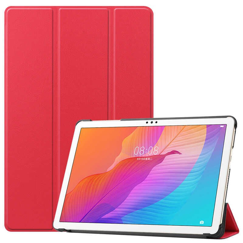 Honor X8 Kılıf Arkası Silikon Pu Deri 360 Korumalı Tasarım (SC.) Pembe