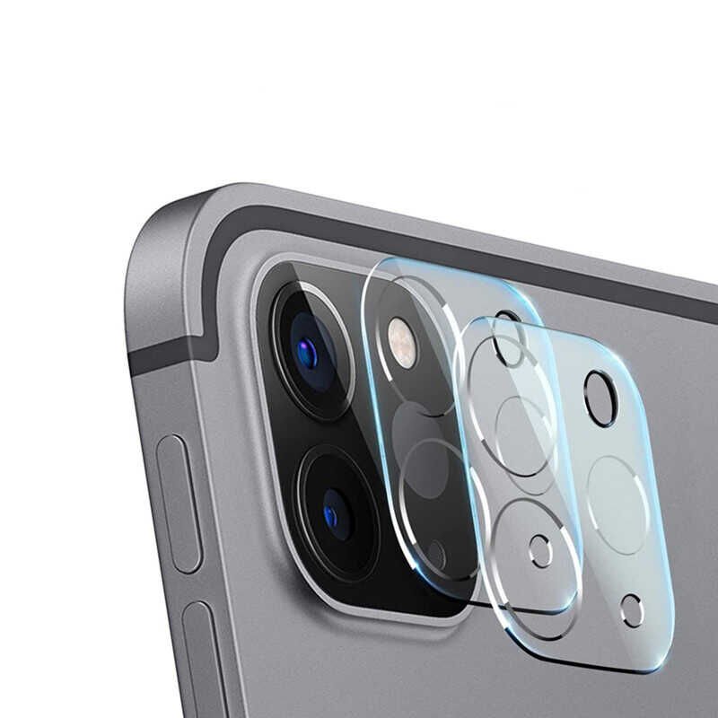Apple iPad Pro 12.9 2020 (4.Nesil) Kamera Lens Koruyucu Tam Kaplama Tasarım (z-kamera-camı) Renksiz