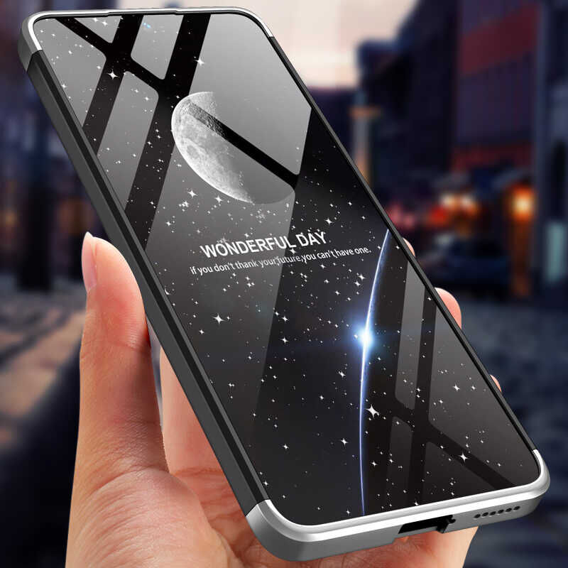 Xiaomi Poco X4 Pro 5G Kılıf 360 Tam Koruma Ön Ve Arka Sert Mika Kapak Orjinal Ays Gkk Kapak Mavi