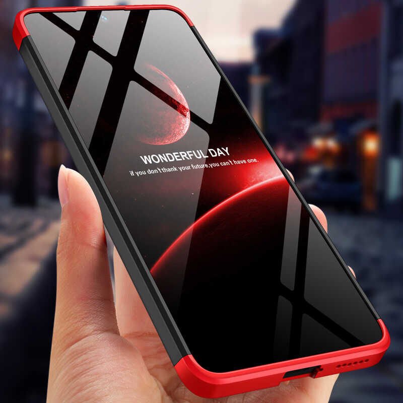 Xiaomi Poco X4 Pro 5G Kılıf 360 Tam Koruma Ön Ve Arka Sert Mika Kapak Orjinal Ays Gkk Kapak Mavi