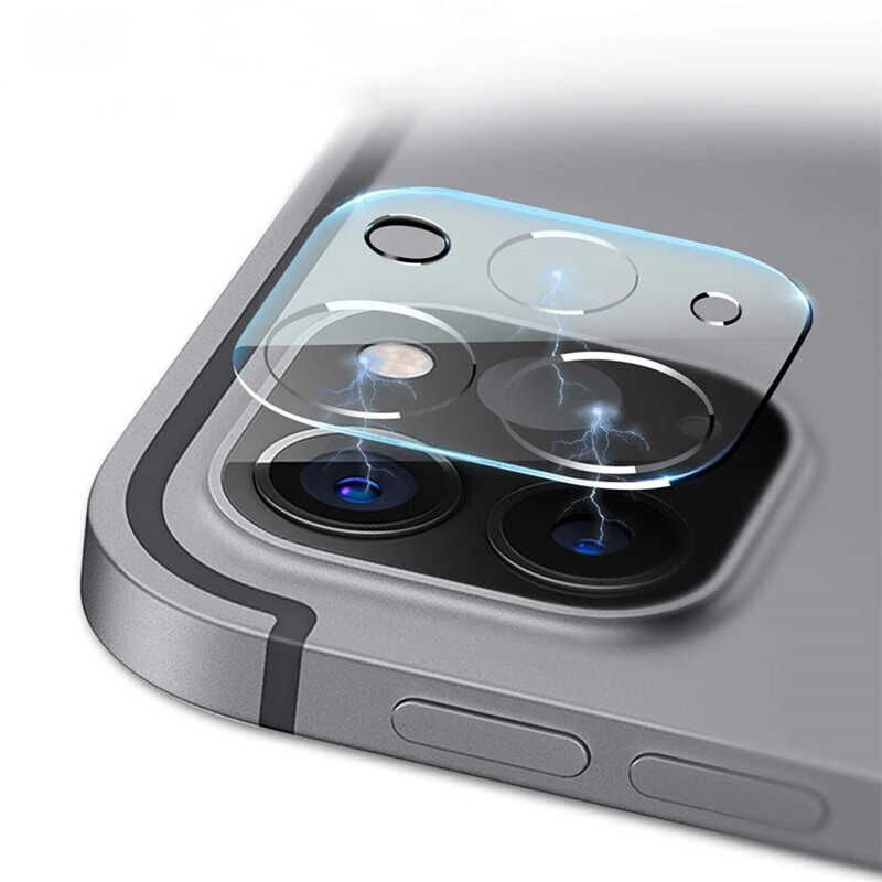 Apple iPad Pro 11 2020 (2.Nesil) Kamera Lens Koruyucu Tam Kaplama Tasarım (z-kamera-camı) Renksiz