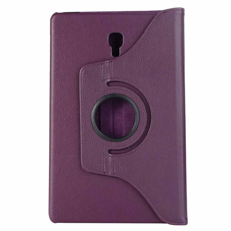 Samsung Galaxy Tab A 10.5 T590 T595 T597 Kılıf Dönebilen Standlı (D-T) Mor
