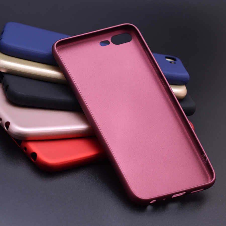 Huawei Honor 10 Kılıf Yumuşak Dokulu Soft Esnek İnce Mat Renkli Silikon Kapak (PREMİER) Siyah