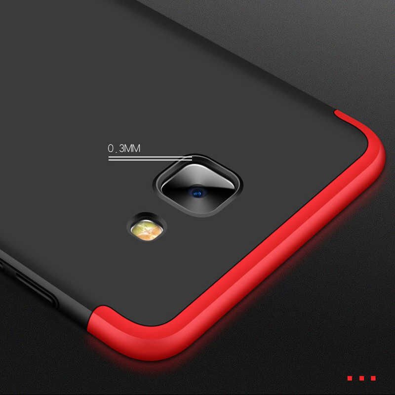 Samsung Galaxy J4 Plus Kılıf 360 Tam Koruma Ön Ve Arka Sert Mika Kapak Orjinal Ays Gkk Kapak Mavi