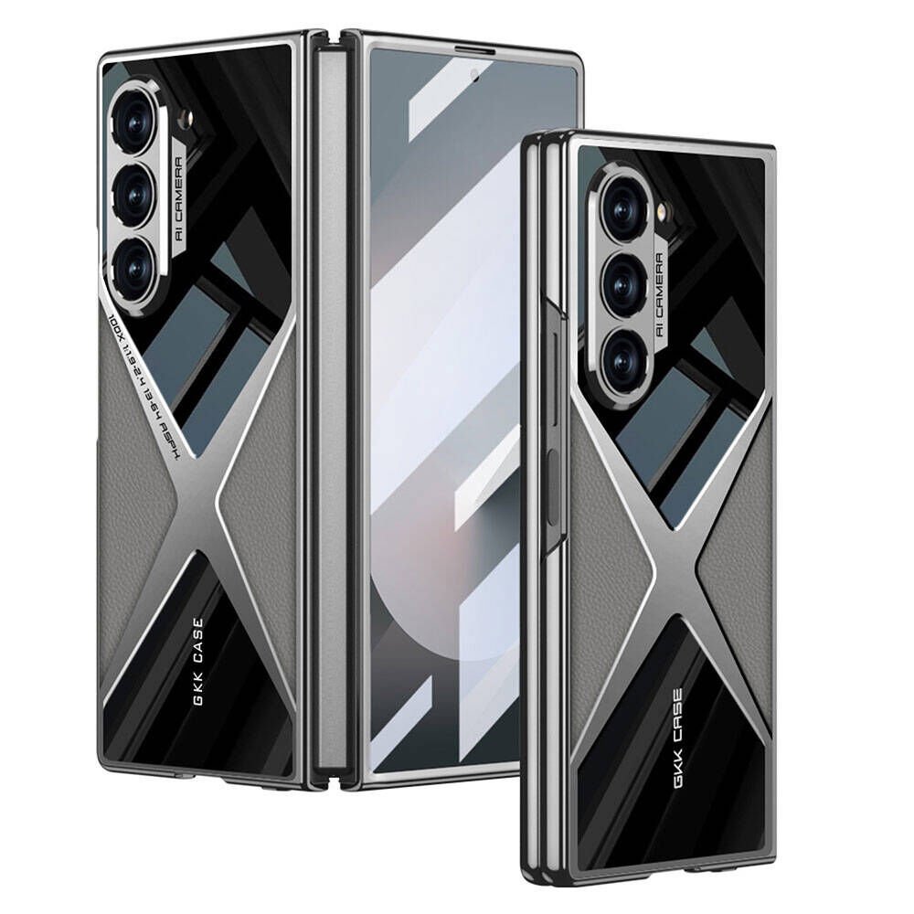 Samsung Galaxy Z Fold 6 Kılıf Ultra İnce Kamera Korumalı PC + Deri Arka Yüzey HEPTEKİLETİŞİM X-Pro Kapak