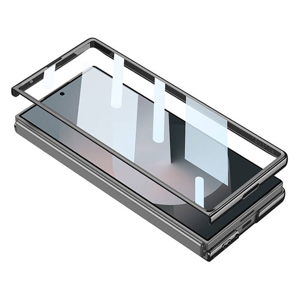 Samsung Galaxy Z Fold 6 Kılıf Ultra İnce Kamera Korumalı PC + Deri Arka Yüzey HEPTEKİLETİŞİM X-Pro Kapak