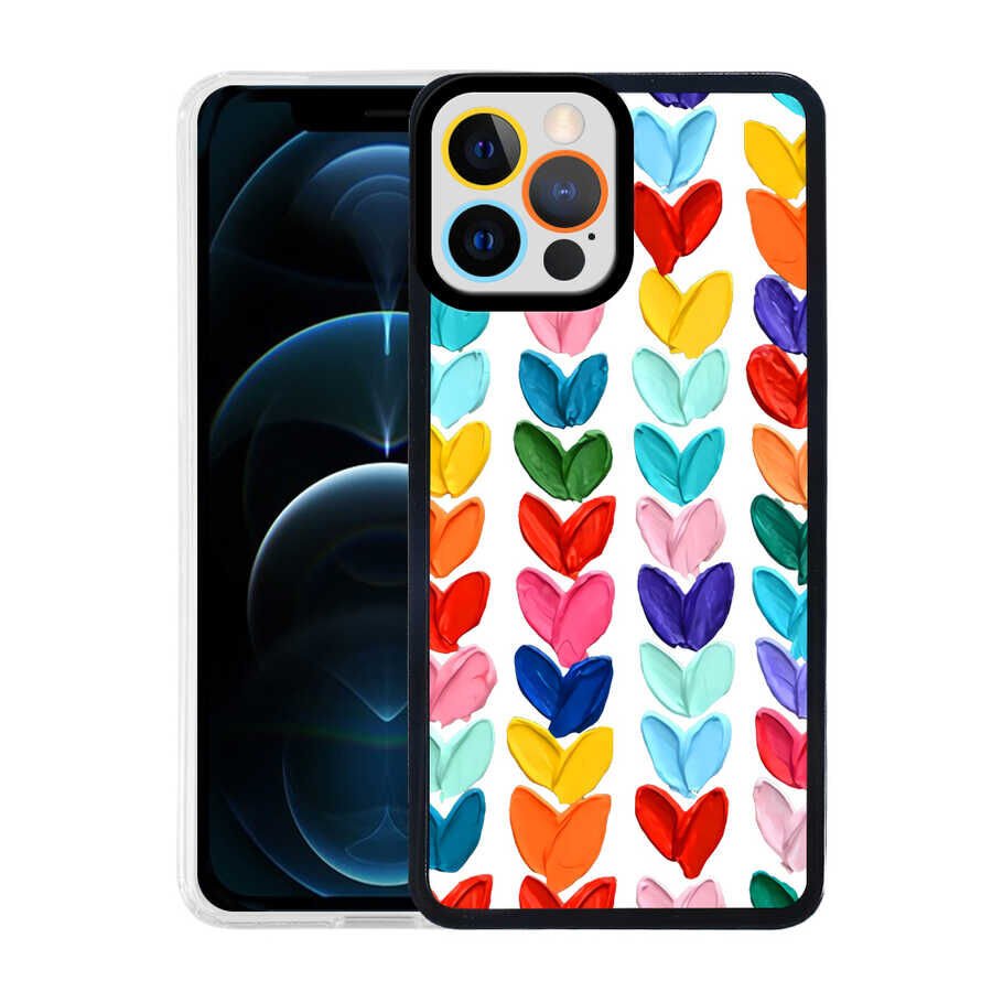 Apple iPhone 12 Pro Kılıf HEPTEKİLETİŞİM M-Fit Desenli Kapak