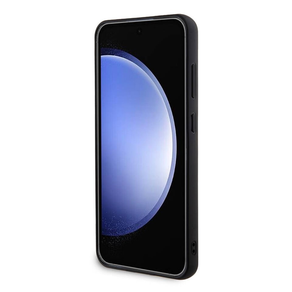Samsung Galaxy S24 Plus Kılıf Guess Orjinal Lisanslı Taşlı Arka Yüzey Üçgen Logolu Kapak