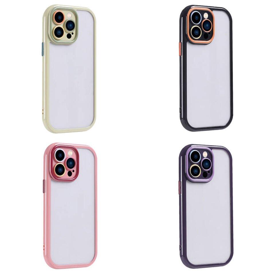 Apple iPhone 14 Pro Max Kılıf Kamera Korumalı Renkli Kenar ve Çerçeve Tasarımlı HEPTEKİLETİŞİM Vitamin Kapak