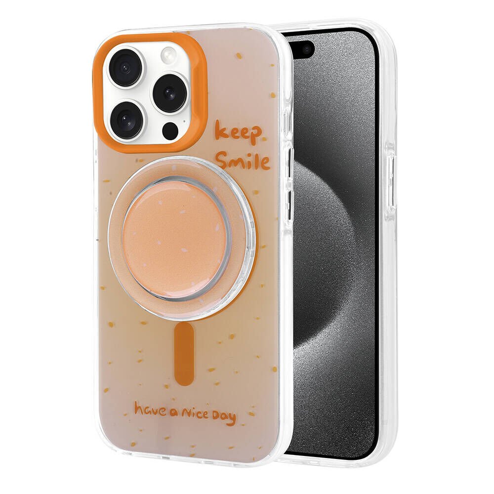 Apple iPhone 15 Pro Max Kılıf Magsafe Şarj Özellikli Tak-Çıkar Pop Soketli HEPTEKİLETİŞİM Tiktok Kapak