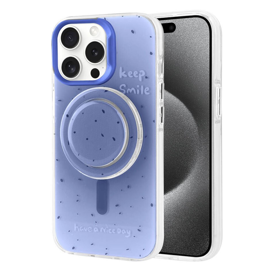 Apple iPhone 15 Pro Max Kılıf Magsafe Şarj Özellikli Tak-Çıkar Pop Soketli HEPTEKİLETİŞİM Tiktok Kapak