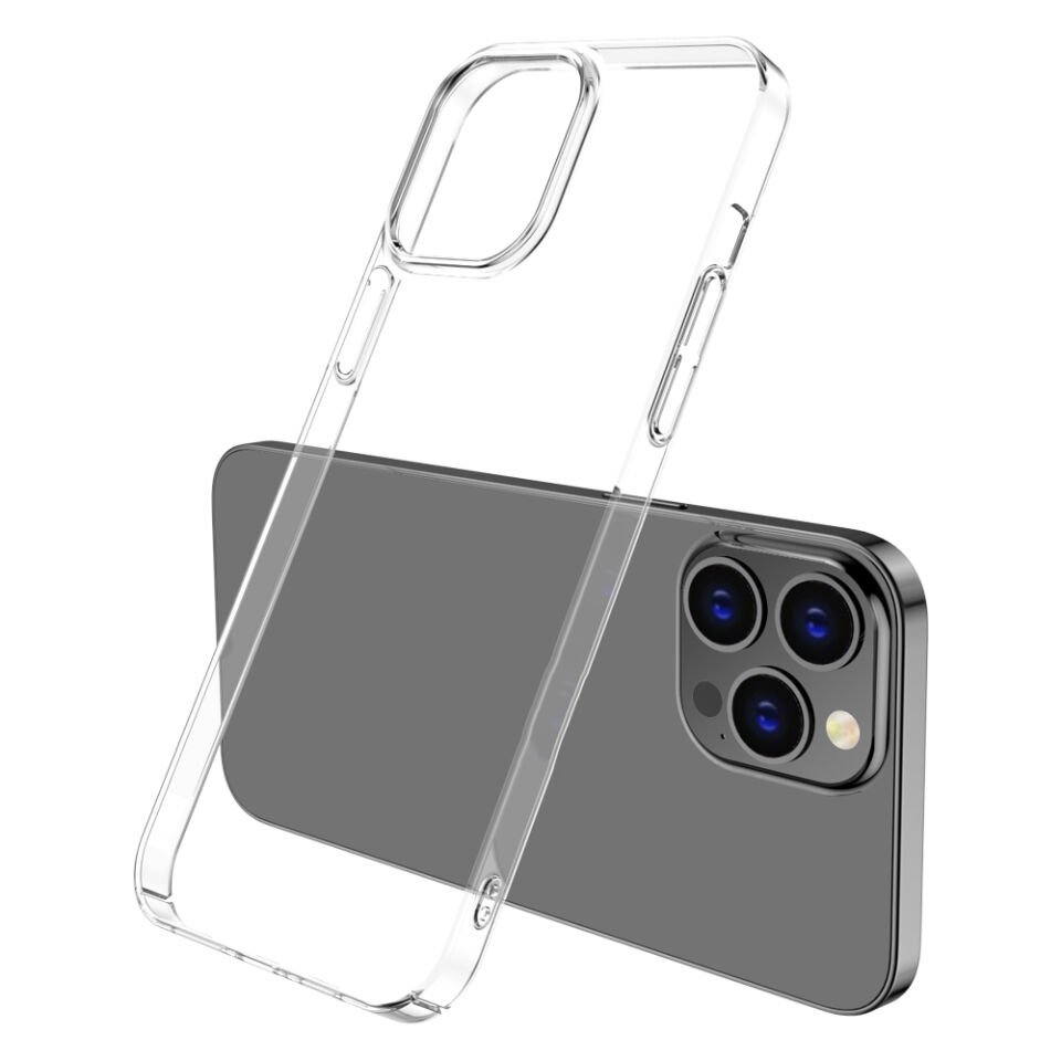 iPhone 15 Pro Max Kılıf Kamera Çıkıntılı Renksiz Sararmaz Şeffaf Sert Kapak (Vonn) Renksiz