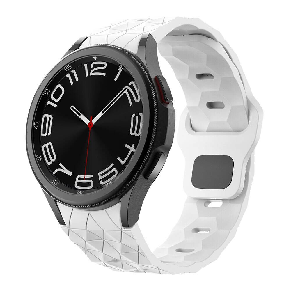 Samsung Galaxy Watch 5 40mm HEPTEKİLETİŞİM KRD-116 20mm Futbol Desenli Spor Tasarımlı Silikon Kordon