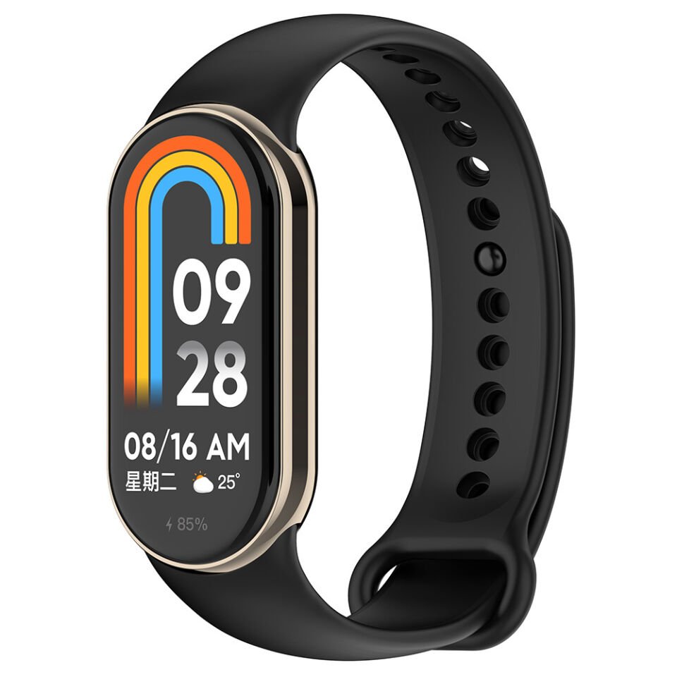 Xiaomi Mi Band 8 Serisi Kordon Silikon Strap Kayış (Klasik) Siyah
