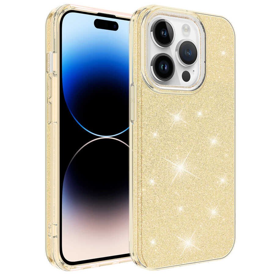 Apple iPhone 14 Pro Max Kılıf HEPTEKİLETİŞİM Shining Silikon