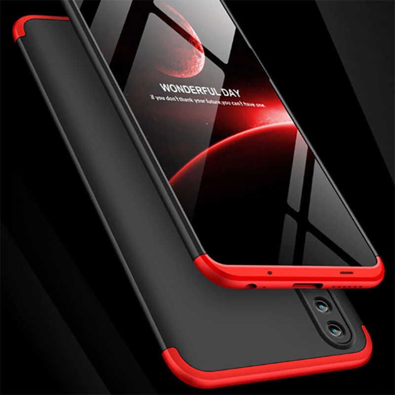 Huawei Honor Play Kılıf 360 Tam Koruma Ön Ve Arka Sert Mika Kapak Orjinal Ays Gkk Kapak Gold