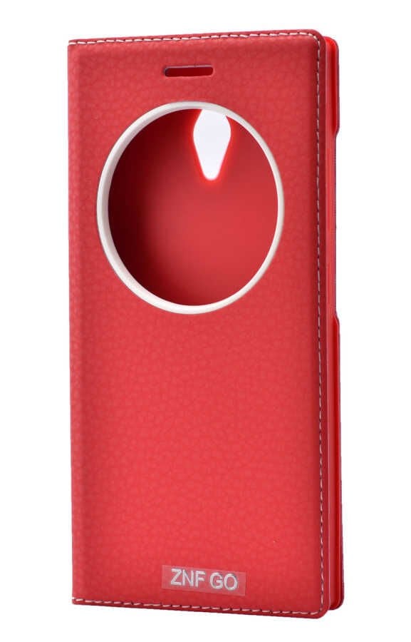 Asus Zenfone Go ZC500TG Kapaklı Kılıf Mıknatıslı 360 Tam Korumalı (DOLCE) Beyaz