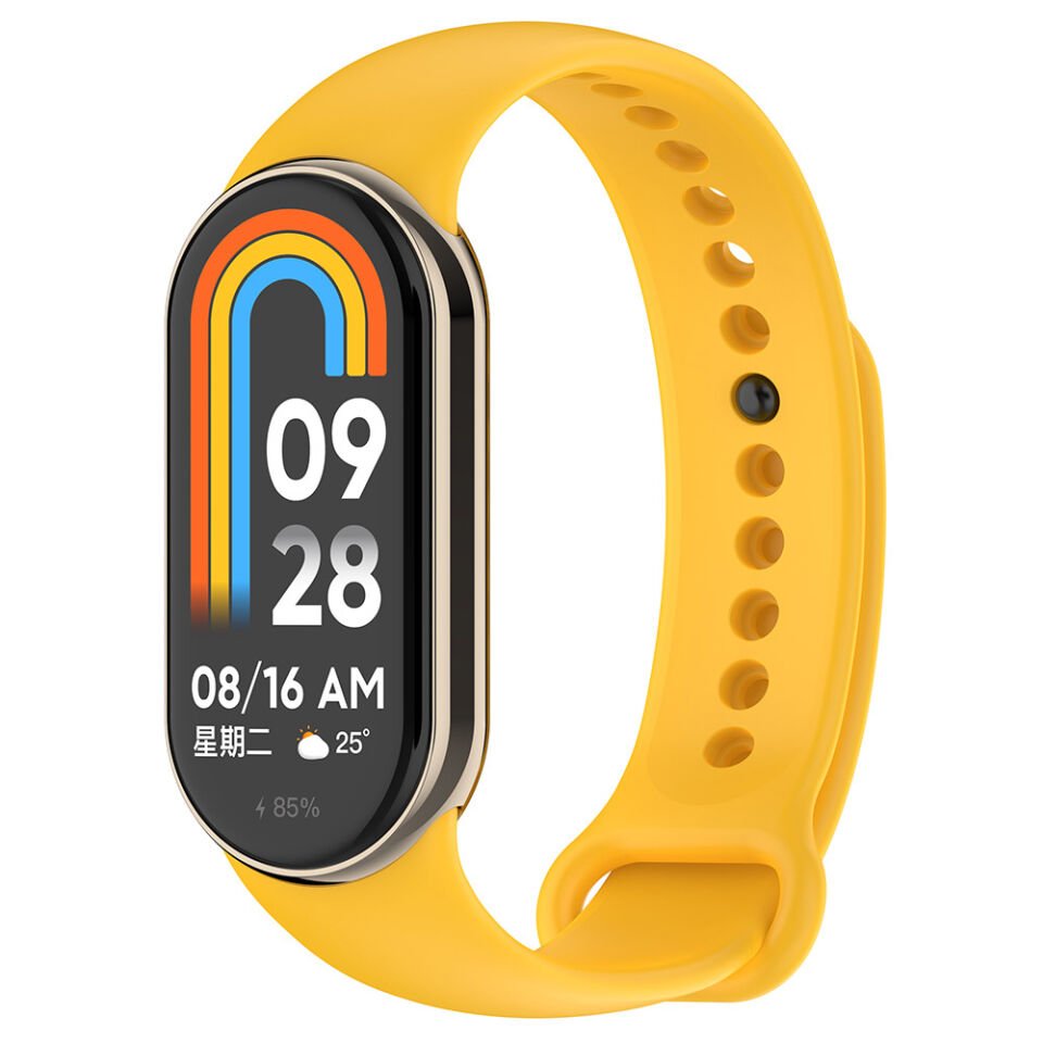 Xiaomi Mi Band 8 Serisi Kordon Silikon Strap Kayış (Klasik) Gri