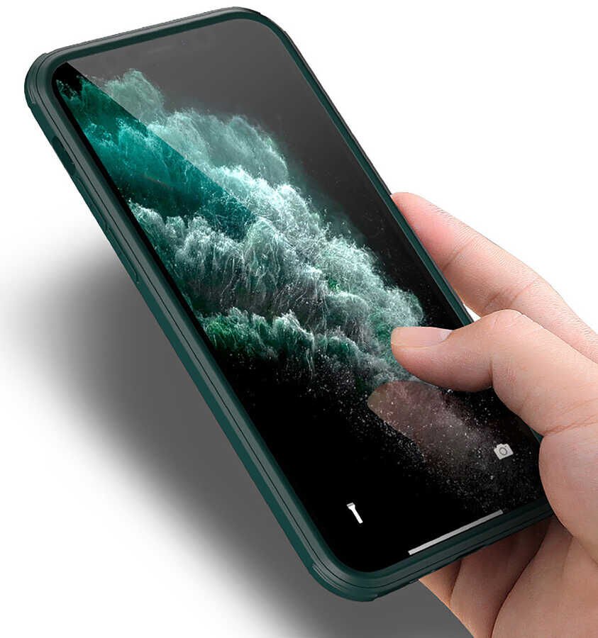 Apple iPhone 12 Pro Kılıf HEPTEKİLETİŞİM Dor Silikon Temperli Cam Kapak