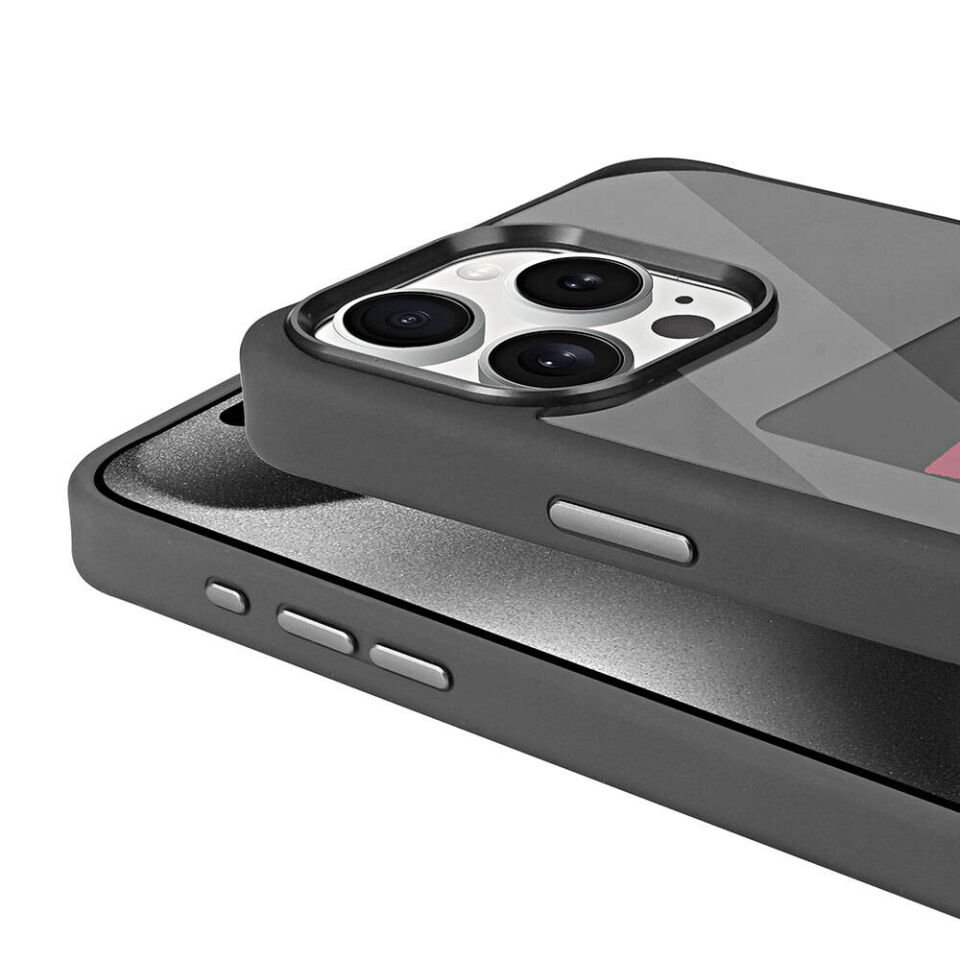 Apple iPhone 15 Pro Kılıf Ekranı Yansıtan HEPTEKİLETİŞİM Akıllı NFC Kapak