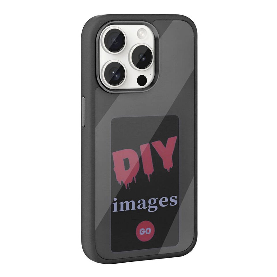 Apple iPhone 15 Pro Kılıf Ekranı Yansıtan HEPTEKİLETİŞİM Akıllı NFC Kapak