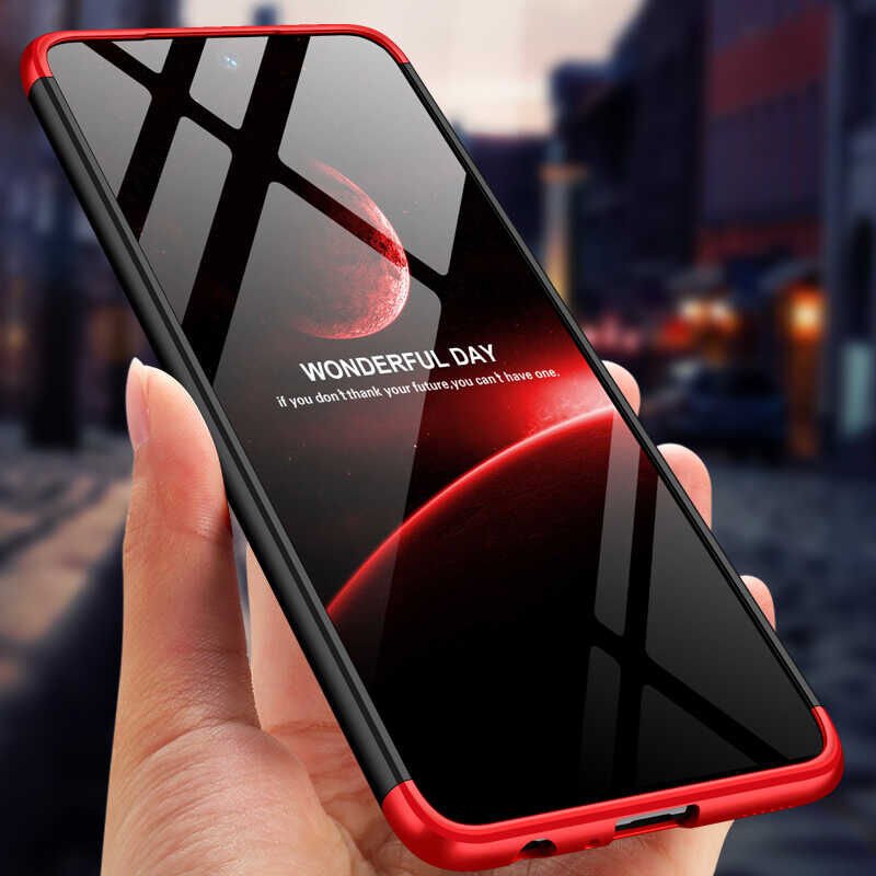 Samsung Galaxy A23 Kılıf 360 Tam Koruma Ön Ve Arka Sert Mika Kapak Orjinal Ays Gkk Kapak Siyah