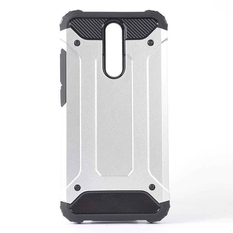 Xiaomi Redmi 8A Kılıf Armor Köşe Korumalı Çift Katman Tank Zırh Kapak (CRASH) Mavi