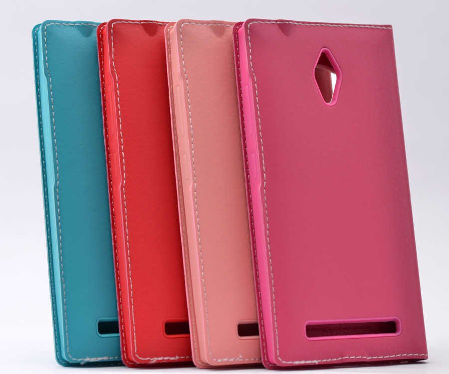 Asus Zenfone Go ZC500TG Kapaklı Kılıf Mıknatıslı 360 Tam Korumalı (DOLCE) Pembe Açık