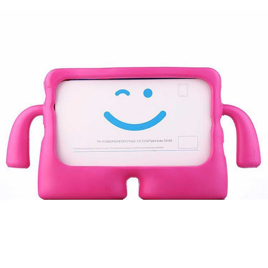Samsung Galaxy Tab A9 8.7 inç Sm-x110 Çocuklara Özel Kılıf (İBUY) Pembe Koyu