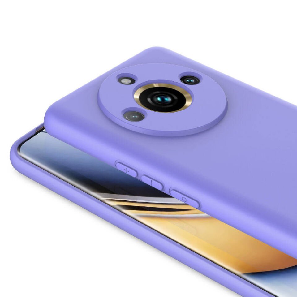 Realme 11 Pro Plus Kılıf Kadife İç Yüzey Yumuşak Dokulu Kamera Korumalı Kapak (MARA) Lacivert