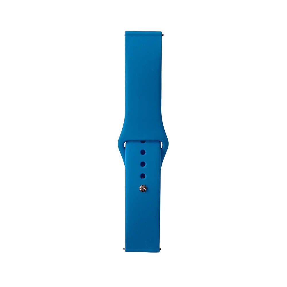 Huawei GT2 46mm - 22mm Kordon Silikon Strap Kayış (Klasik) Mavi