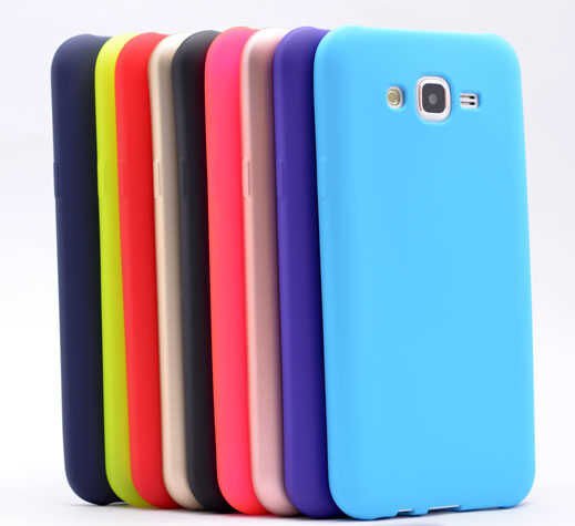 Samsung Galaxy J2 Kılıf Yumuşak Dokulu Soft Esnek İnce Mat Renkli Silikon Kapak (PREMİER) Sarı