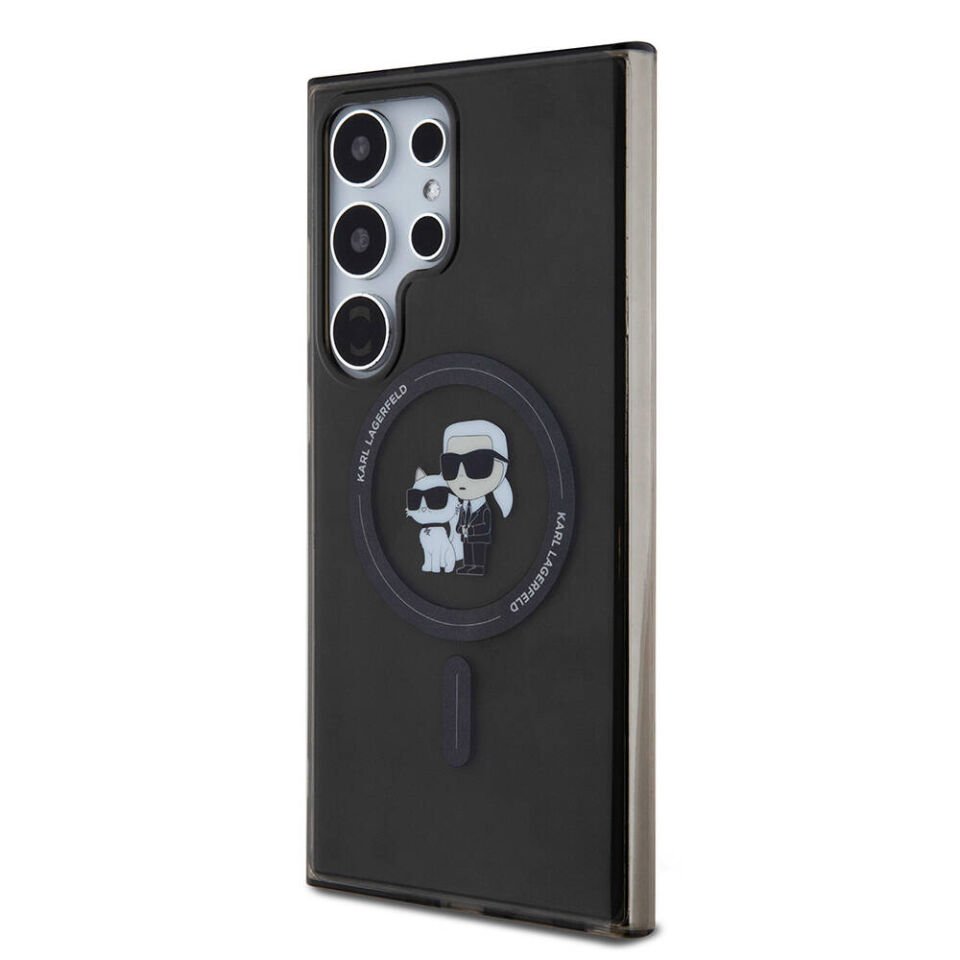 Samsung Galaxy S24 Ultra Kılıf Karl Lagerfeld Orjinal Lisanslı Magsafe Şarj Özellikli Karl & Choupette IML Baskılı Kapak