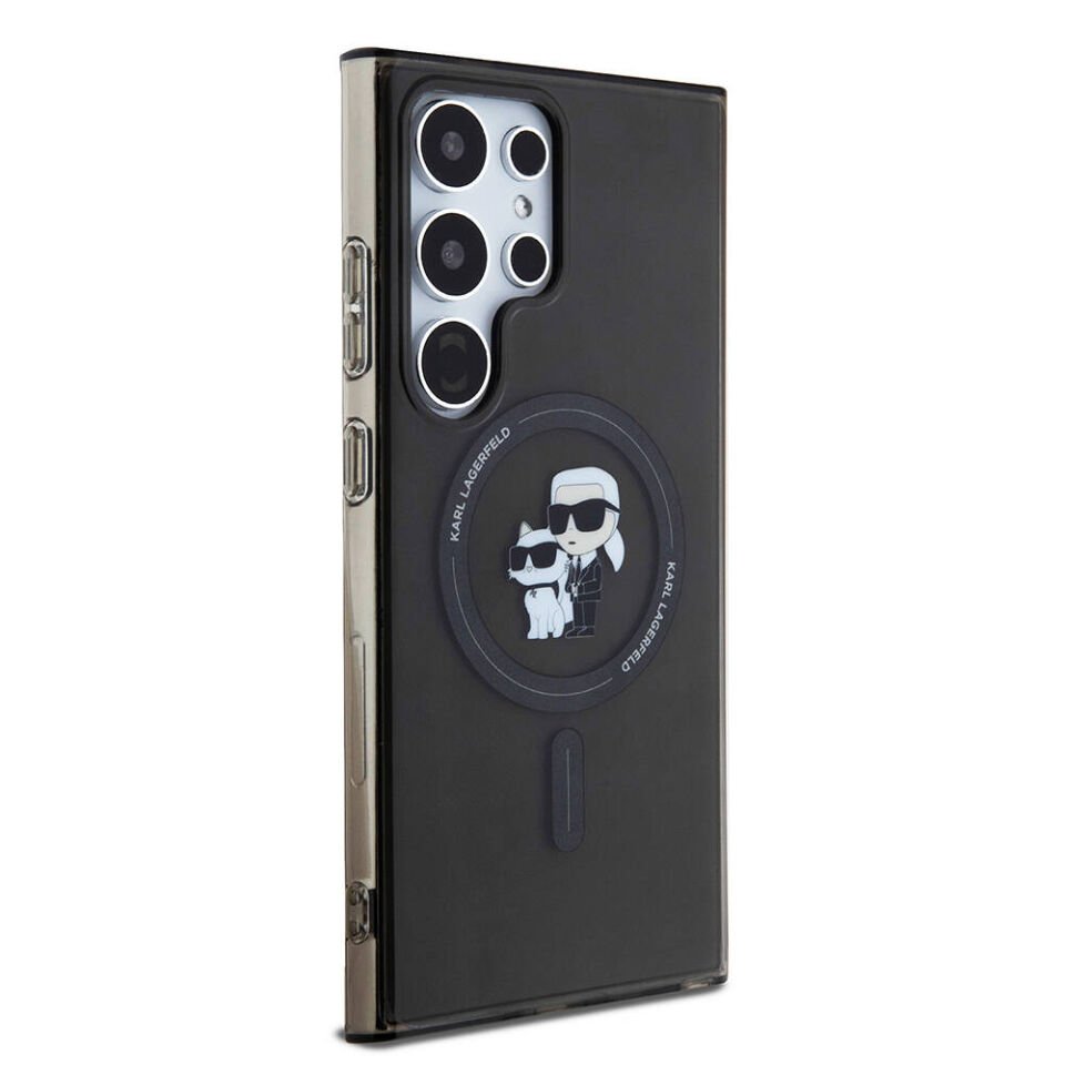 Samsung Galaxy S24 Ultra Kılıf Karl Lagerfeld Orjinal Lisanslı Magsafe Şarj Özellikli Karl & Choupette IML Baskılı Kapak