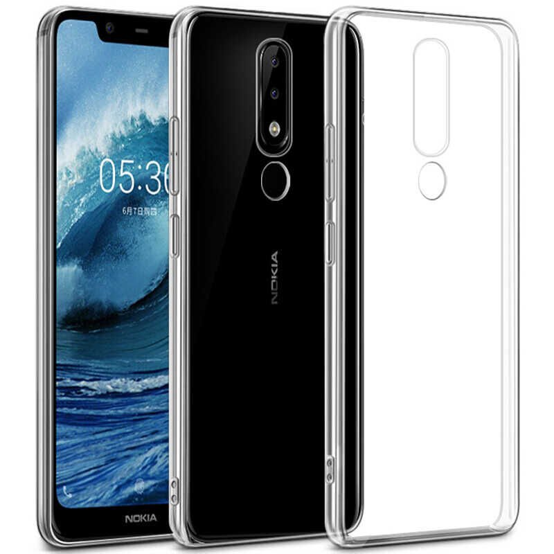 Nokia 5.1 Plus Kılıf HEPTEKİLETİŞİM Süper Silikon Kapak