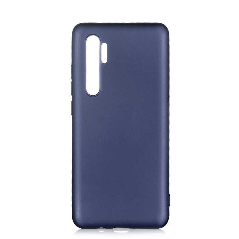 Xiaomi Mi Note 10 Lite Kılıf Yumuşak Dokulu Soft Esnek İnce Mat Renkli Silikon Kapak (PREMİER) Rose Gold