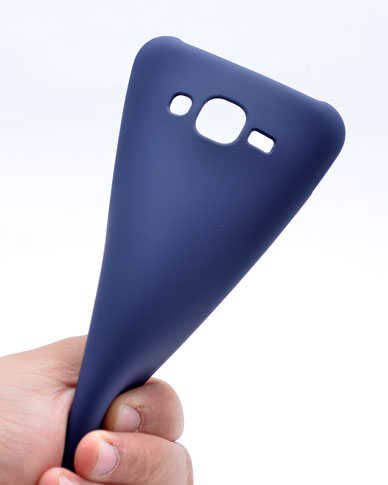 Samsung Galaxy J5 Kılıf Yumuşak Dokulu Soft Esnek İnce Mat Renkli Silikon Kapak (PREMİER) Kırmızı