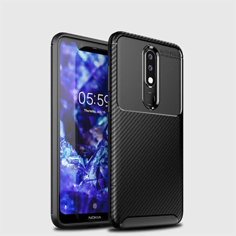 Nokia 5.1 Plus Kılıf HEPTEKİLETİŞİM Negro Silikon Kapak