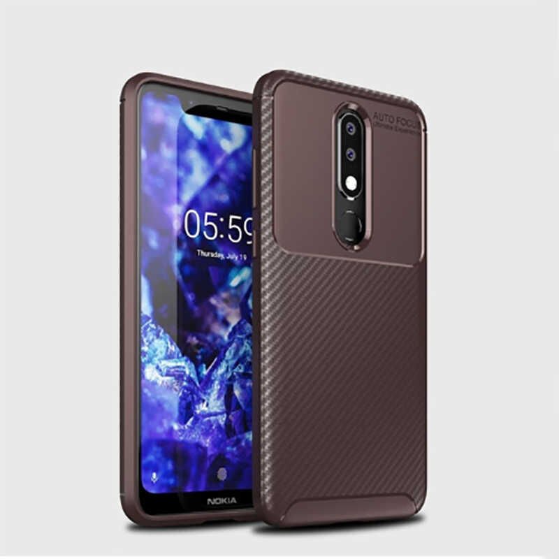 Nokia 5.1 Plus Kılıf HEPTEKİLETİŞİM Negro Silikon Kapak