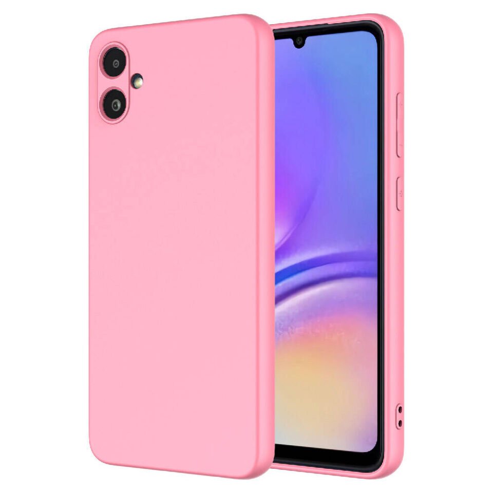 Samsung Galaxy A05 Kılıf Kadife İç Yüzey Yumuşak Dokulu Kamera Korumalı Kapak (MARA) Pembe
