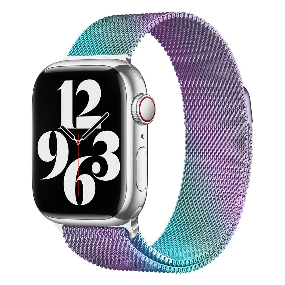Apple Watch 2/3/4/5/6/7/8/9/se/ultra/nike 42mm 44mm 45mm 49mm Metal Kordon Tasarım (band-01) Colorful