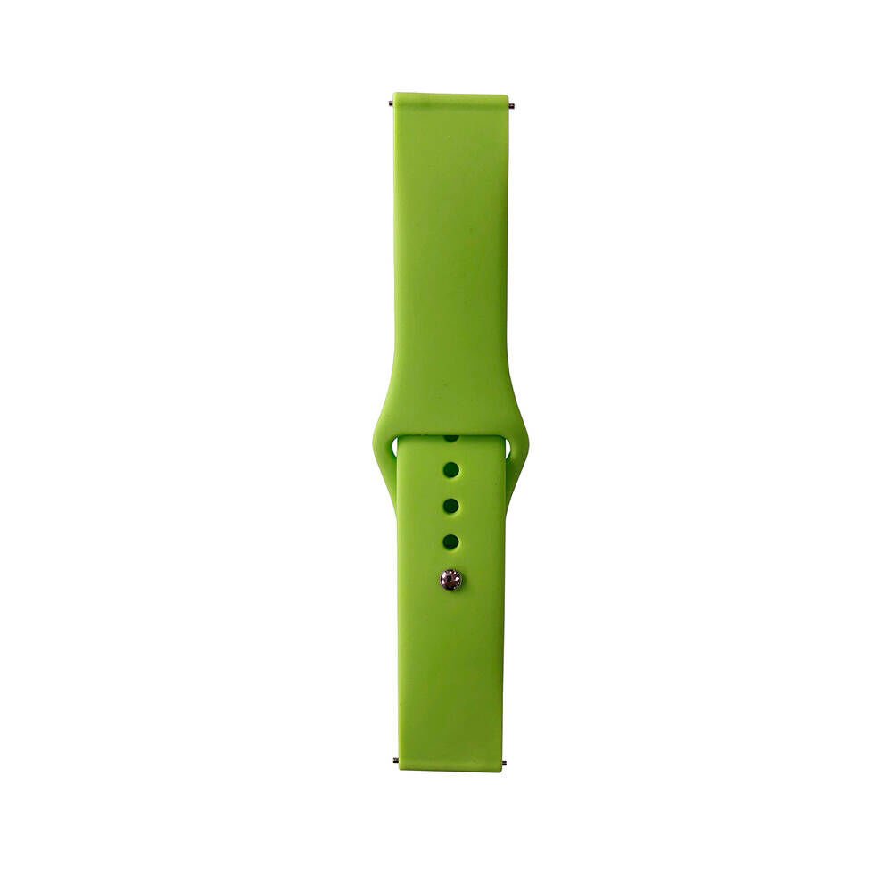 Huawei GT2 46mm - 22mm Kordon Silikon Strap Kayış (Klasik) Yeşil
