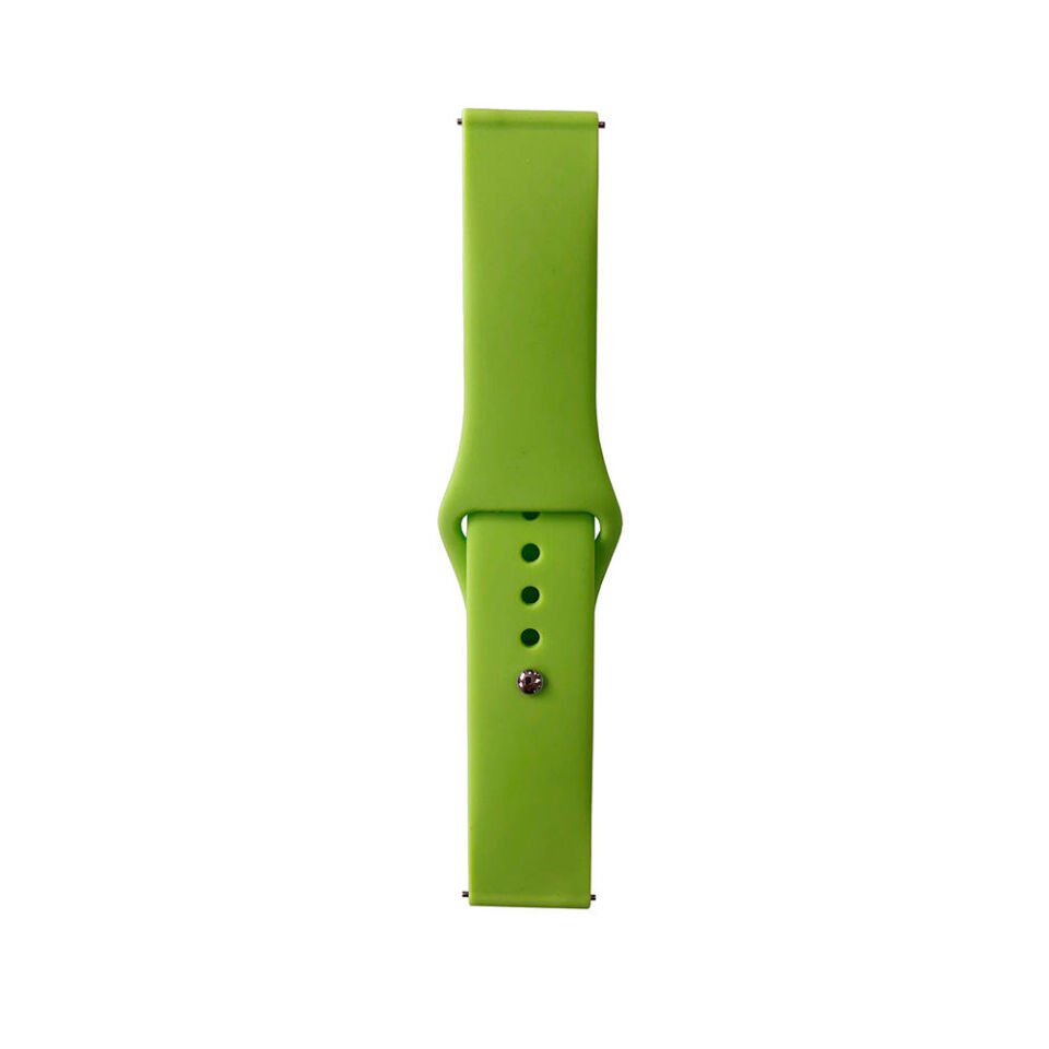 Huawei GT2 46mm - 22mm Kordon Silikon Strap Kayış (Klasik) Yeşil