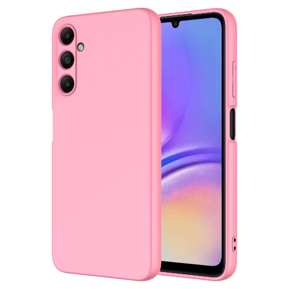 Samsung Galaxy A05S Kılıf Kadife İç Yüzey Yumuşak Dokulu Kamera Korumalı Kapak (MARA) Pembe