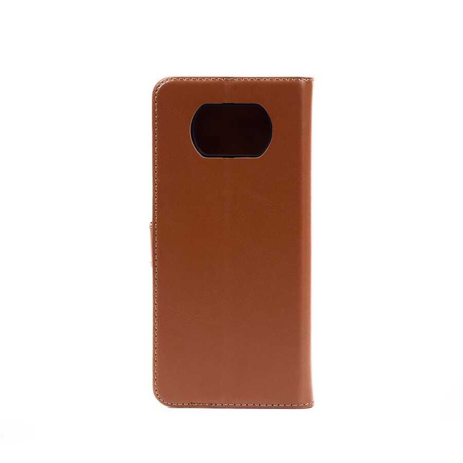 Tecno Camon 18 Kılıf Pu Deri Kapaklı Standlı Kartlıklı Bölmeli Deluxe Cüzdan Kırmızı