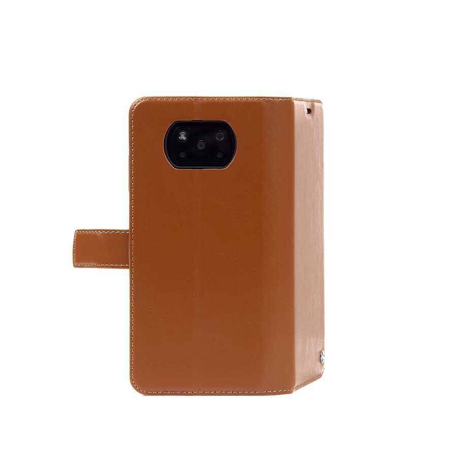 Tecno Camon 18 Kılıf Pu Deri Kapaklı Standlı Kartlıklı Bölmeli Deluxe Cüzdan Kırmızı