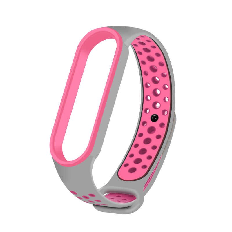 Xiaomi Mi Band 5 Silikon Kordon Kayış Tasarım (KRD-02) NO9