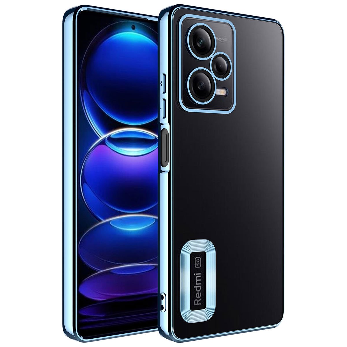 Xiaomi Redmi Note 12 Pro 5G Kılıf Kamera Korumalı Logo Gösteren HEPTEKİLETİŞİM Omega Kapak